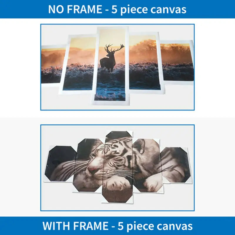 5-Panel HD Canvas Gallery Set