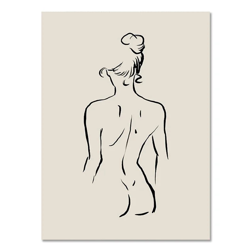 Abstract Boho Geometric Line Poster