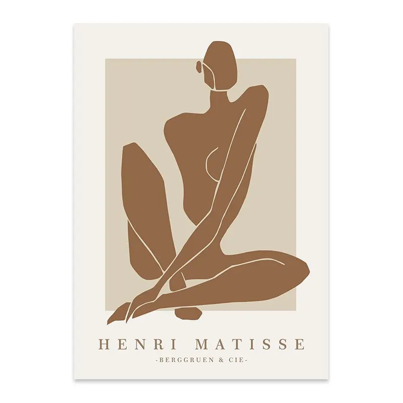 Boho Matisse Line Art Print