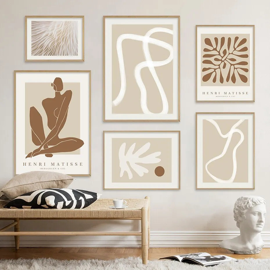 Boho Matisse Line Art Print